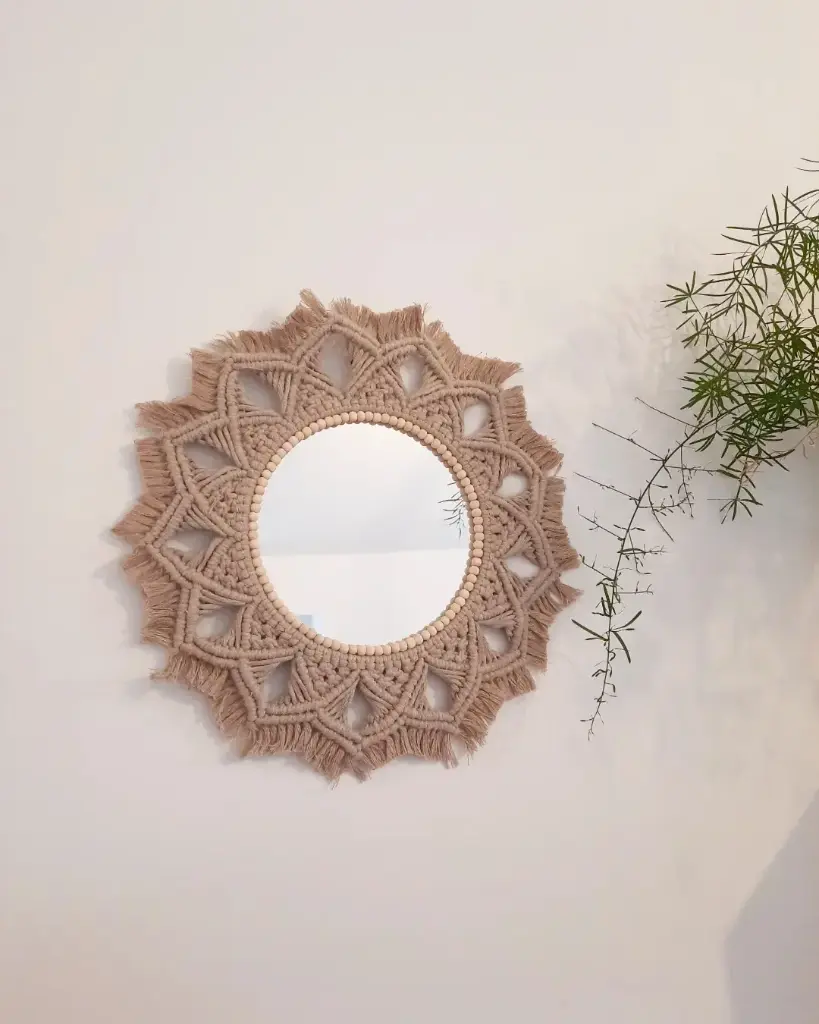 Miroir Orlando (Petit, Ecru)