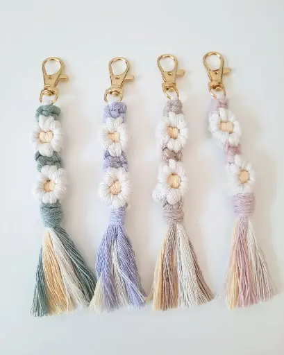Porte-clé Fleurs